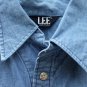 Lee Women's Blue Denim Jacket Front Button Pockets Size Medium  003