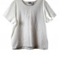 Emma James White Women's Casual Shirt Short Sleeve Beads 2 057