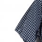 Merona Blue White Check Men's Dress Shirt Short Sleeve Large 002