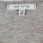 Ava James Tan Women's Long Sleeve Pullover Top Blouse Ruffle Bottom M 049