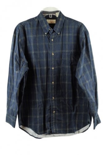 Crossings Black Plaid Men's Dress Shirt Long Sleeve Large 010