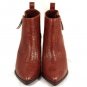 Bella Vita Women's Brown Faux Leather Heels Side Zip Size 9.5 W