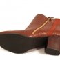 Bella Vita Women's Brown Faux Leather Heels Side Zip Size 9.5 W