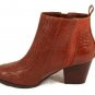 Bella Vita Women's Brown Faux Leather Heels Side Zip Size 9.5 W
