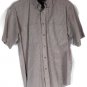 Van Heusen Multicolored Checkered Dress Shirt Short Sleeve Front Pockets   007