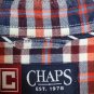 Chaps Multicolor Check Men's Dress Shirt Long Sleeve Button Down Large 004