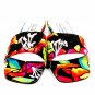Diane Gilman Women's Open Toe Sandals Slides Floral Sequins Pattern Size 5 1/2"