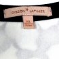 Gibson Latimer White Black Women's Lace Floral Top Blouse Lined XL 042