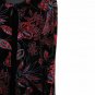 Notations Built in Cami/Tank Blazer Velvety Black Red Sparkles Floral XL  004