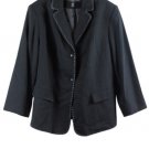 Josephine Chaus Black Women's Career Blazer Two Front Button Closure 16 058