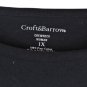 Croft & Barrow Black Women's Long Sleeve Shirt Pullover 1X 059