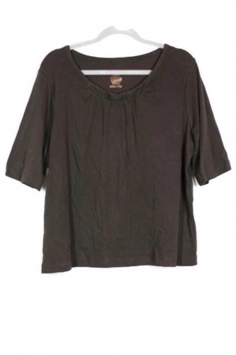 Mossimo Brown Women's Elbow Length  Sleeve Blouse Pullover 20W  046