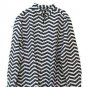 Asos Multicolored Women's Knit Long Sleeve Shirt Collared Chevron Pattern 2XL 19