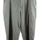 Sag Harbor Green Women's Cropped Pants Front Zip Closure 22W 056