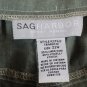 Sag Harbor Green Women's Cropped Pants Front Zip Closure 22W 056