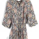 Charter Club Multicolor Floral Women's Top Blouse Tie Waist 20W 011
