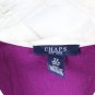 Chaps Purple Women's Collared Top Blouse Long Sleeve Pullover 2X 023