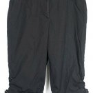 Emma James Black Women's Capri Pants Side Tie Size 18W 024