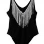 SweatyRocks Black Women's One Piece Swimsuit Bathing Suit XL 053