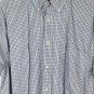 Wrangler Hero Blue Plaid Men's Dress Short Sleeve Button Down Size Large  003