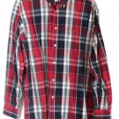 Roundtree & Yorke Plaid Dress Shirt Long Sleeve Button Down Front Pocket  002