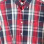 Roundtree & Yorke Plaid Dress Shirt Long Sleeve Button Down Front Pocket  002