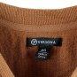 Versona Brown Women's Long Sleeve Pullover Top Blouse XS 049