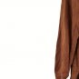Versona Brown Women's Long Sleeve Pullover Top Blouse XS 049