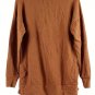 Versona Brown Women's Long Sleeve Pullover Top Blouse XS 049