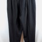 Dressbarn Stretch Black Striped Women's Dress Pants Elastic Waist Pull On 20 058