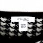 Dressbarn Black White Houndstooth Knit Women's Top Blouse Blazer 18/20 024
