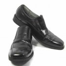 J Ferrar Men's Casual Dress Shoes Black Leather Lining Square Bicycle Toe 13 M