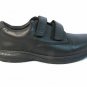 Oasis Nevis H & L Men's Diabetic Comfort Shoes 2 Strap Black Leather 11 Medium