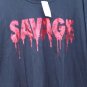 Gildan Rue 21 Savage Black Men's Tee Shirt Short Sleeve Size XL  006