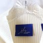 J H Collectibles Ivory White Women's Stretch Sweater Long Sleeve Pullover 2X 057