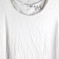 Kaktus White Women Top Blouse Lace Knit Bottom Long Sleeve Medium 049