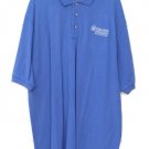 Port Authority Blue Men's Crown Automotive Golf Shirt Short Sleeve Sz 2 XL  007