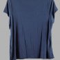 Amazon Essentials Women's Navy Blue Short Sleeve Pullover Shirt Casual Top XL