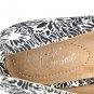 Dexflex Comfort Black & White Floral Women's Espadrille Wedges Size 7 1/2