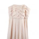 Morgan & Co Pink Mini Dress Pleated Spaghetti Strap Side Zip 5 059