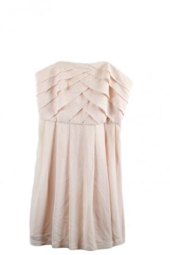 Morgan & Co Pink Mini Dress Pleated Spaghetti Strap Side Zip 5 059