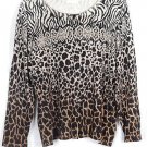 Charter Club Multicolor Women's Long Sleeve Top Blouse Beads Size 2X 036