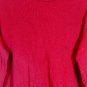 Utility Red Women's Knit Long Sleeve Pullover Knit Sweater Large 040