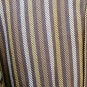 Murano Men's Long Sleeve Shirt European Fabric Sleeve Brown Striped Large  013