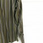 Murano Men's Long Sleeve Shirt European Fabric Sleeve Brown Striped Large  013