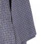 JAB Blue Plaid Men's Dress Shirt Short Sleeve Button Down Size Medium  002