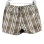 Dockers Collection Plaid Brown Women's Shorts Mid Rise Curvy 10 056