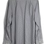 IZOD Striped Blue Men's Long Sleeve Dress Shirt Button Down Large 014