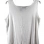 J H Collectibles White Women's Stretch Tank Top Pullover Sleeveless 2X 041