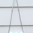 Kate Landry White Blue Women's Wallet Purse Bag Cross Body Chain Strap 8"